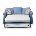 Broughton Denim Faux Linen 2 Seater Sofabed with Oatmeal Scatter Cushions from Roseland Furniture