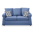 Broughton Denim Faux Linen 2 Seater Sofabed with Mono Scatter Cushions from Roseland Furniture