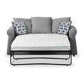 Broughton Silver Faux Linen 2 Seater Sofabed with Mono Scatter Cushions from Roseland Furniture