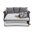 Branston Charcoal Soft Weave 2 Seater Sofabed with Denim Scatter Cushions from Roseland Furniture