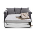 Branston Charcoal Soft Weave 2 Seater Sofabed with Oatmeal Scatter Cushions from Roseland Furniture