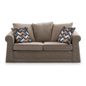 Branston Fawn  Soft Weave 2 Seater Sofabed with Charcoal Scatter Cushions from Roseland Furniture