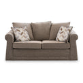 Branston Fawn Soft Weave 2 Seater Sofabed with Oatmeal Scatter Cushions from Roseland Furniture