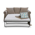 Branston Fawn Soft Weave 2 Seater Sofabed with Duck Egg Scatter Cushions from Roseland Furniture