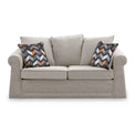 Branston Oatmeal Soft Weave 2 Seater Sofabed with Charcoal Scatter Cushions from Roseland Furniture