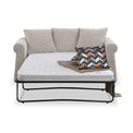 Branston Oatmeal Soft Weave 2 Seater Sofabed with Charcoal Scatter Cushions from Roseland Furniture