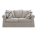 Branston Oatmeal Soft Weave 2 Seater Sofabed with Mustard Scatter Cushions from Roseland Furniture