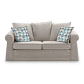 Branston Oatmeal Soft Weave 2 Seater Sofabed with Duck Egg Scatter Cushions from Roseland Furniture