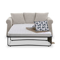 Branston Oatmeal Soft Weave 2 Seater Sofabed with Mono Scatter Cushions from Roseland Furniture