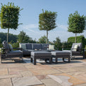 Amalfi Grey Outdoor 3 Seat Sofa Set With Rising Table