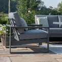 Amalfi Grey Outdoor 3 Seat Sofa Set With Rising Table