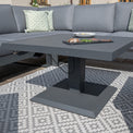 Amalfi Grey Small Corner Dining with Square Rising Table