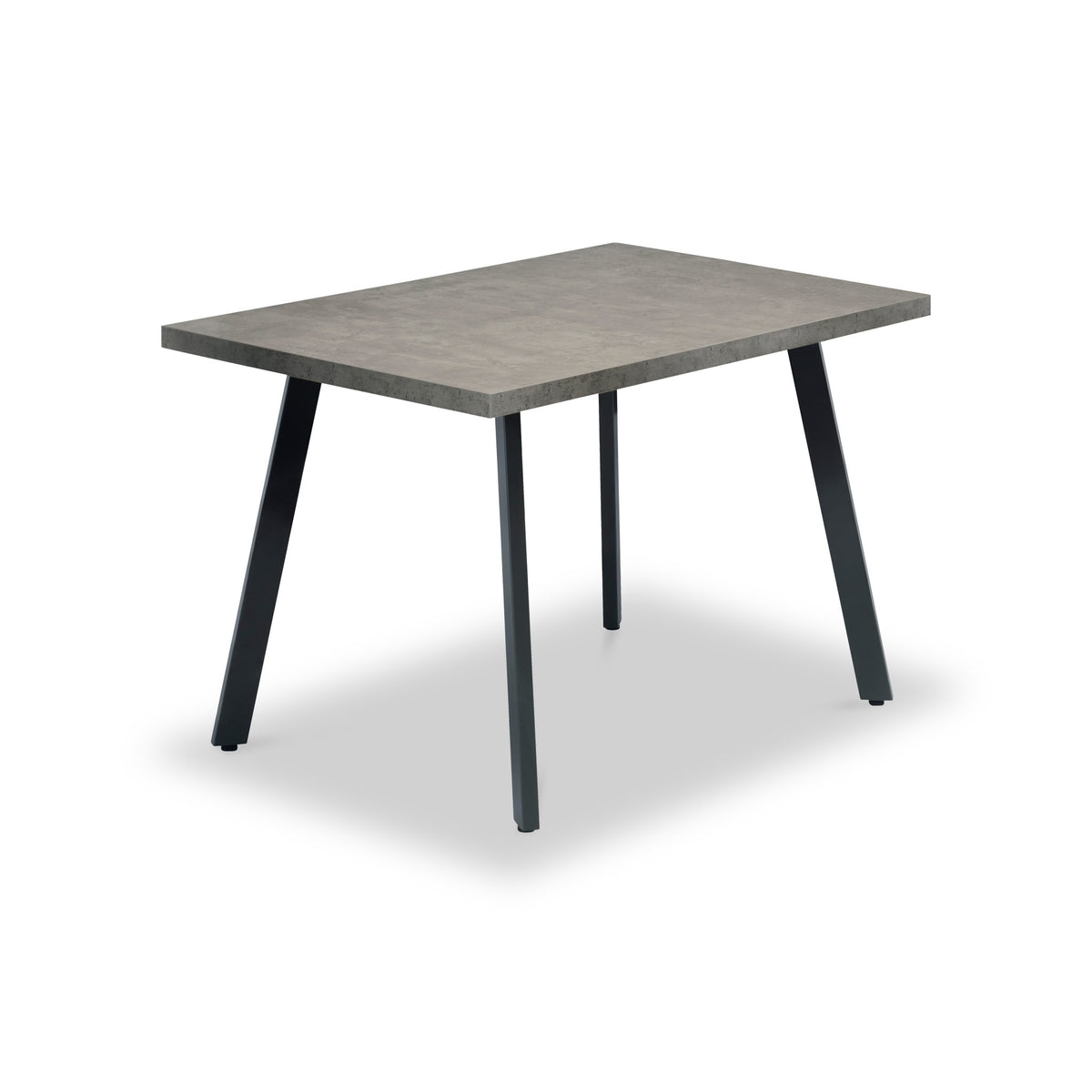 Parker Grey Concrete Effect 120cm Rectangular Dining Table from Roseland