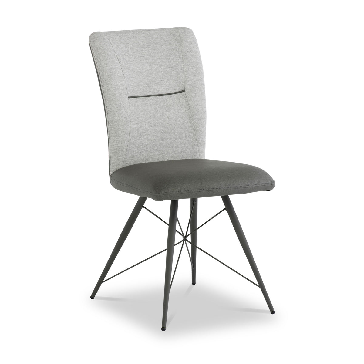 ParkerLight Grey Fabric Dining Chair from Roseland Furniture