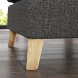 Foxton Charcoal Footstool from Roseland Furniture