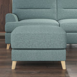 Foxton Teal Footstool from Roseland Furniture