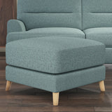 Foxton Teal Footstool from Roseland Furniture