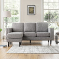 Andre Grey Reversible Chaise Couch