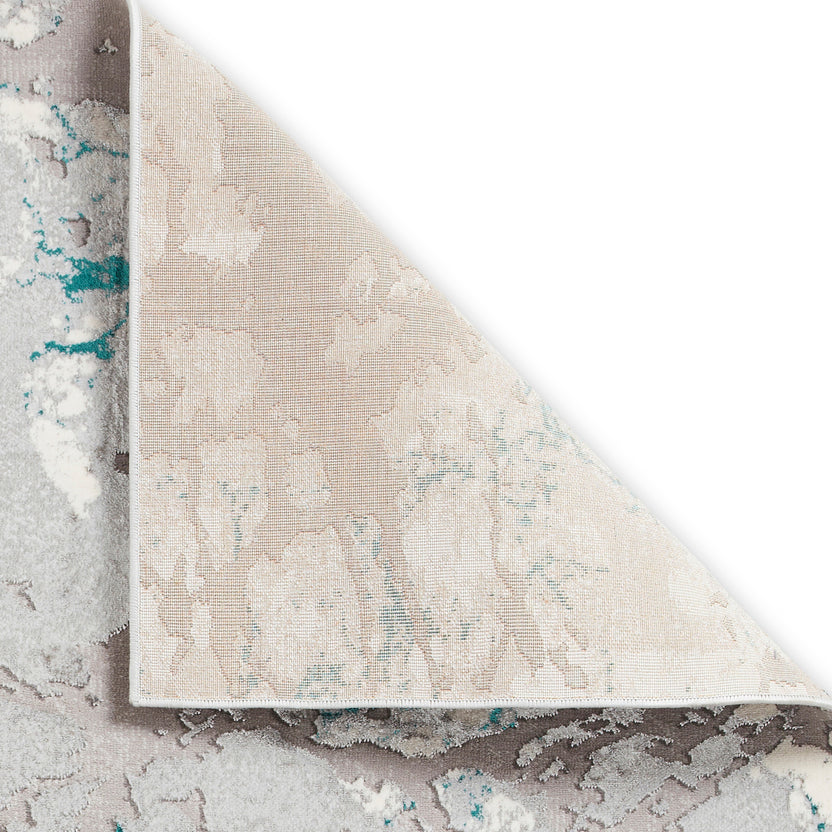 Aldrin Grey Marble Effect Rectangular Rug for Living Room or Bedroom ...