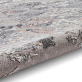 Aldrin Grey Rose Marble Effect Rug