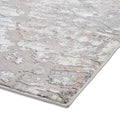 Aldrin Grey Rose Marble Effect Rug