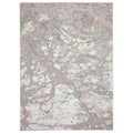 Aldrin Grey Rose Marble Effect Rug from Roseland Furniture