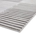 Aldrin Grey Striped Patterned Rug