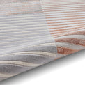 Aldrin Grey Striped Patterned Rug