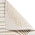 Aldrin Grey Gold Swirl Patterned Rug