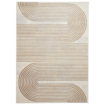 Aldrin Grey Swirl Patterned Rug