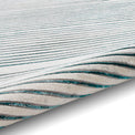 Aldrin Grey Green Swirl Patterned Rug