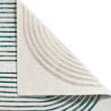 Aldrin Grey Green Swirl Patterned Rug