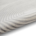Aldrin Grey Ivory Swirl Patterned Rug