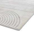 Aldrin Grey Ivory Swirl Patterned Rug
