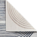 Aldrin Grey Navy Swirl Patterned Rug