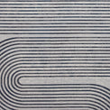Aldrin Grey Navy Swirl Patterned Rug