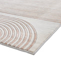 Aldrin Grey Rose Swirl Patterned Rug