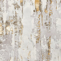 Aldrin Grey Gold Distressed Patterned Rug