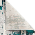 Aldrin Grey Green Distressed Patterned Rug