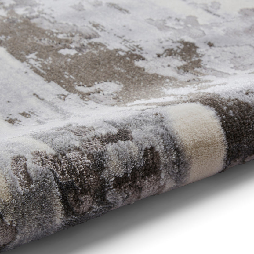 Aldrin Distressed Antique Metallic Effect Rectangular Rug for Living ...