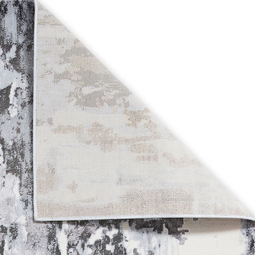 Aldrin Distressed Antique Metallic Effect Rectangular Rug for Living ...