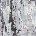 Aldrin Grey Distressed Metallic Effect Rug