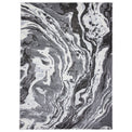 Aldrin Grey Marble Swirl Rug from Roseland Furniture