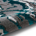 Aldrin Grey Green Marble Swirl Rug