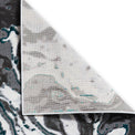 Aldrin Grey Green Marble Swirl Rug