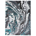 Aldrin Grey Green Marble Swirl Rug from Roseland Furniture