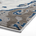 Aldrin Grey Navy Marble Swirl Rug