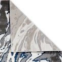 Aldrin Grey Navy Marble Swirl Rug