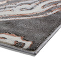 Aldrin Grey Rose Marble Swirl Rug