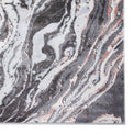 Aldrin Grey Rose Marble Swirl Rug